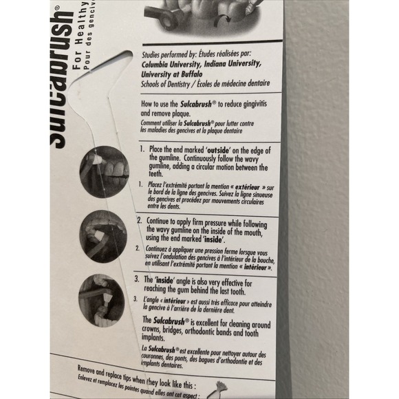 Sulcabrush • For Healthy Gums • Dental Plaque Remover Gumline Massager Cleaner - Picture 3 of 5